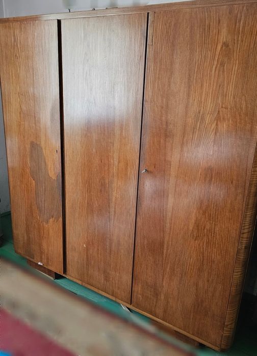 Łóżko, szafa i stół PRL