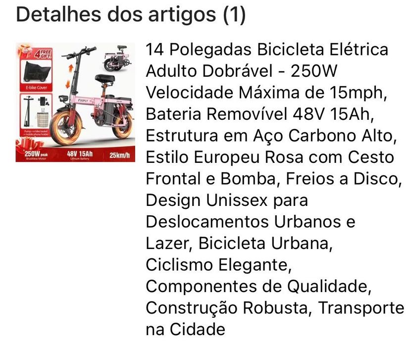 Bicicleta elétrica