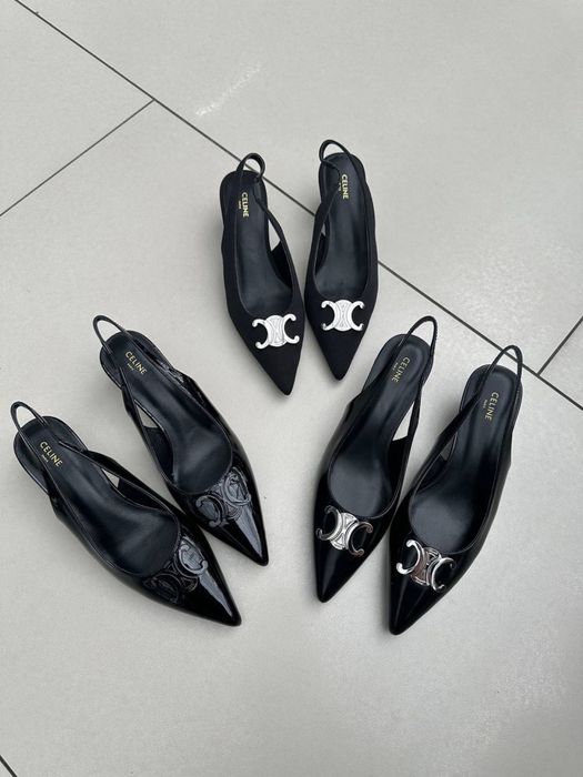 Слінбеги брендові celine 5,5 см каблук