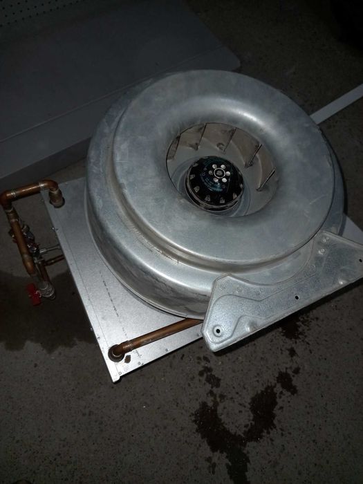 Тепловентилятор 10-16Квт, Вент. насос и теплообменник (315мм). Швеция.