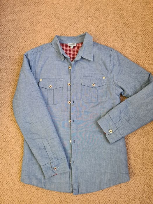 Рубашка утеплённая  134 рост