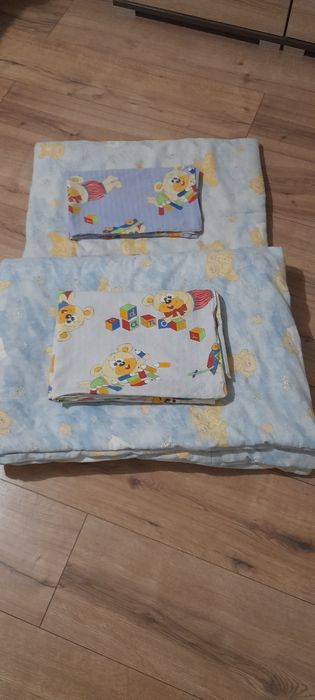 Komplet pościeli do łóżeczka kołdra poduszka+ poszewki