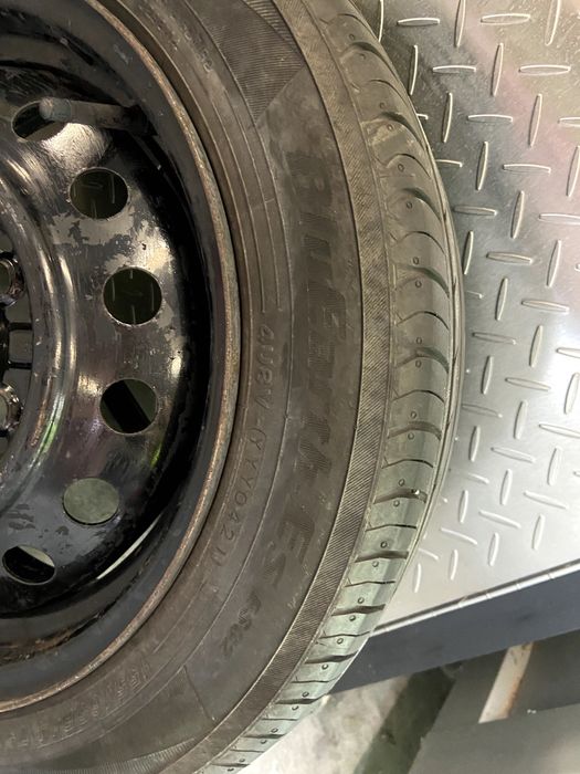 Felgi stalowe 14" + opony letnie 155/65 R14