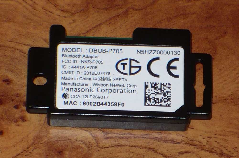 Moduł Bluetooth Panasonic DBUB-P705