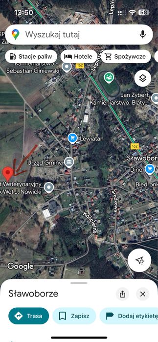 Działki budowlane Sławoborze od 8 do 16 arów