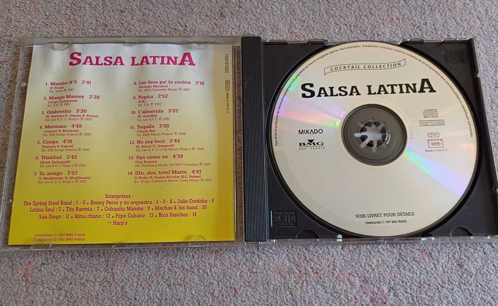 CD - Salsa Latina, Cocktail collection. BMG France