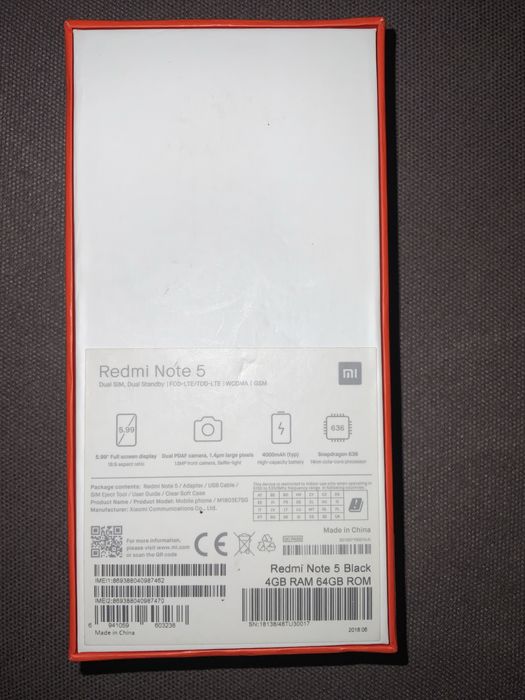 Xiaomi redmi note 5 Global Version