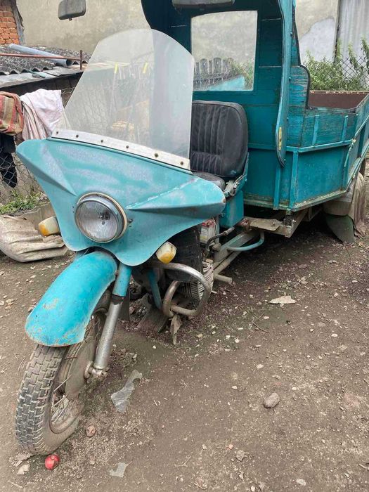 Мотоцикл Днєпр М79 з прицепом