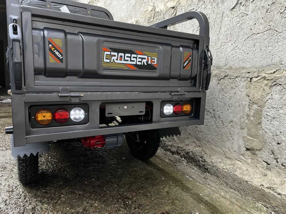 Вантажний електроскутер муравей Crosser Cargo 16/118 1200W-1500w  Сірий