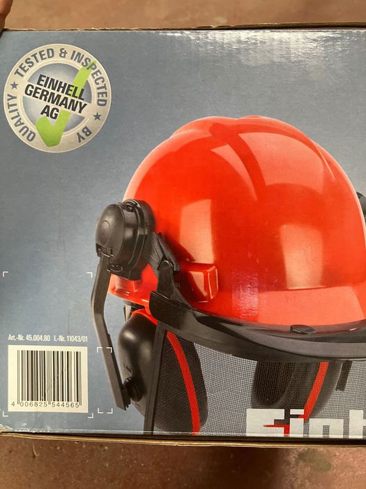 Capacete Florestal Einhell BG-SH 2 NOVO c/ Caixa e Acessórios