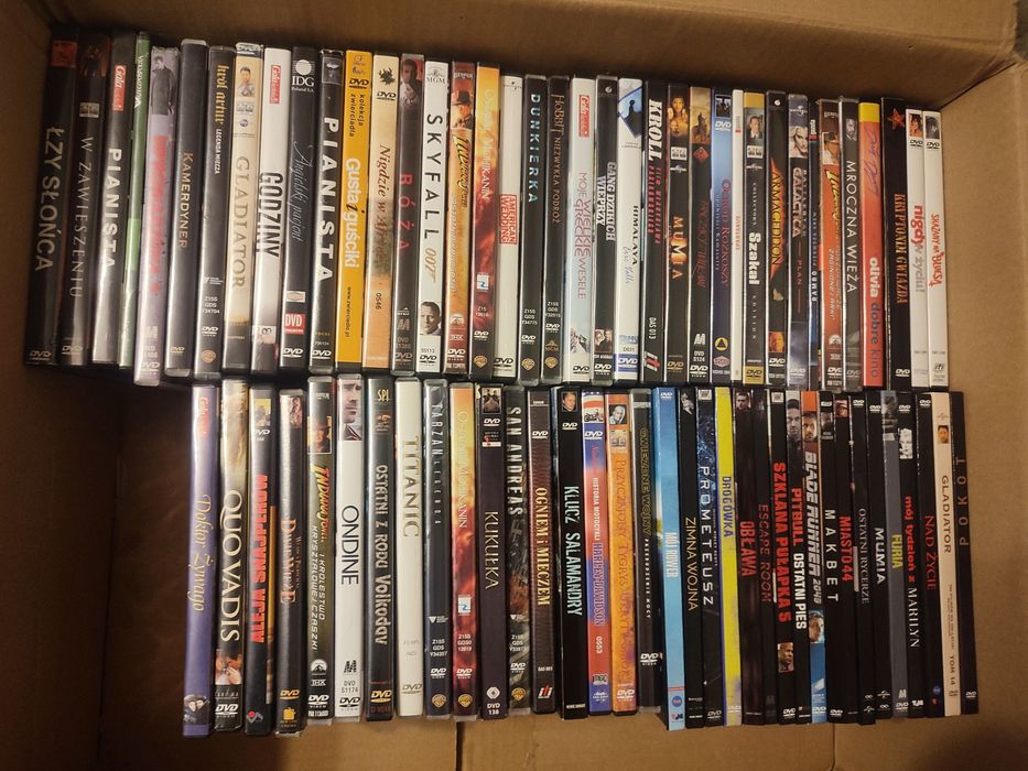 Duży zestaw filmów DVD