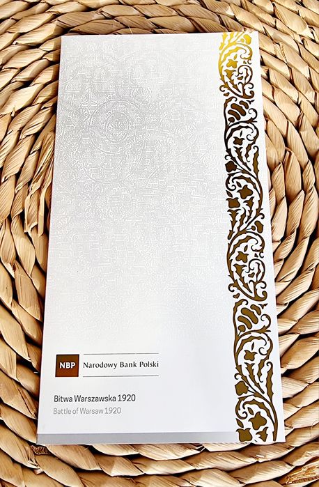 20zł banknot BITWA WARSZAWSKA 1920 NISKI NR 12287 + folder gratis
