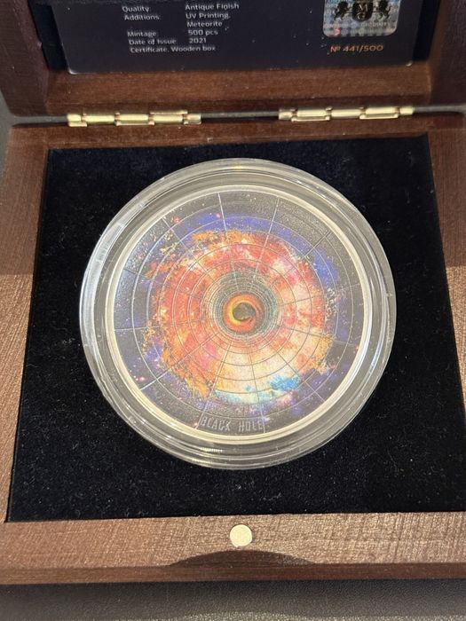 Srebrna moneta 5$ Black Hole - Universe 2oz ag999 2022