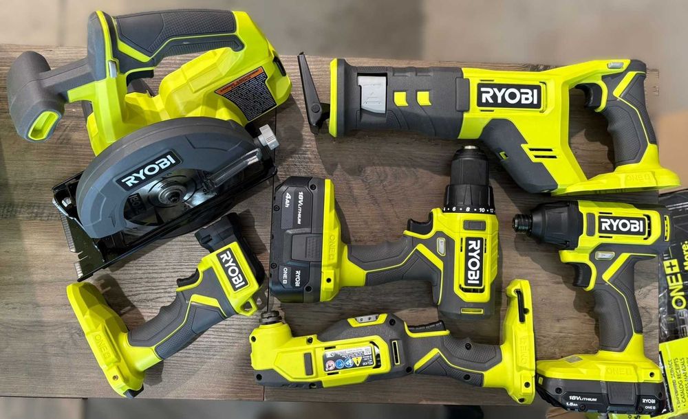 Zestaw 6 narzędzi akumulatorowych RYOBI 18V  PCL1600K2