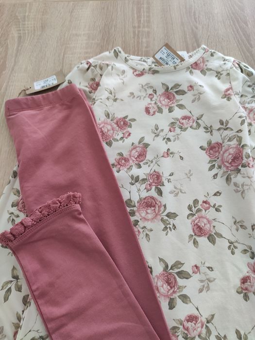 Bluzka i legginsy Newbie nowe 122/128 rozmiar