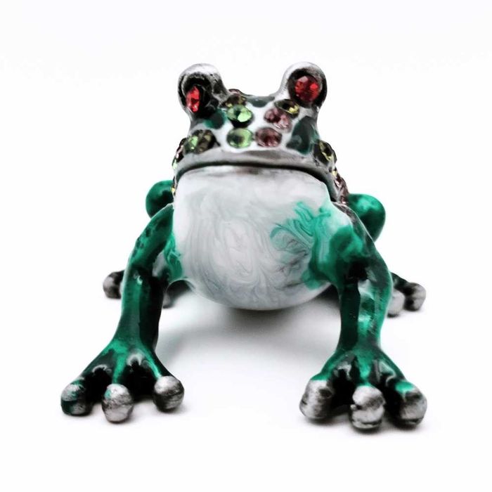 Szkatułka zielona żaba