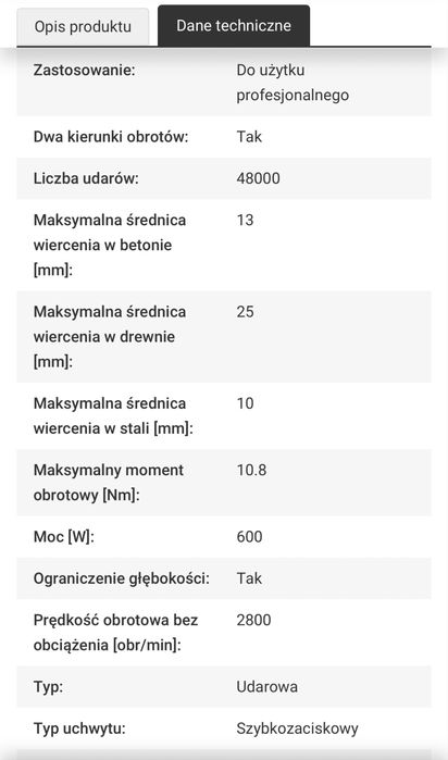 Bosch GSB 13 RE wiertarka udarowa