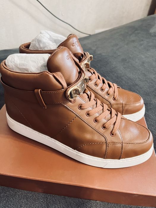 Снікерси Coach натуральна шкіра оригінал 41 розмір вигуляні кілька разів  кросівки колір рудий рижий