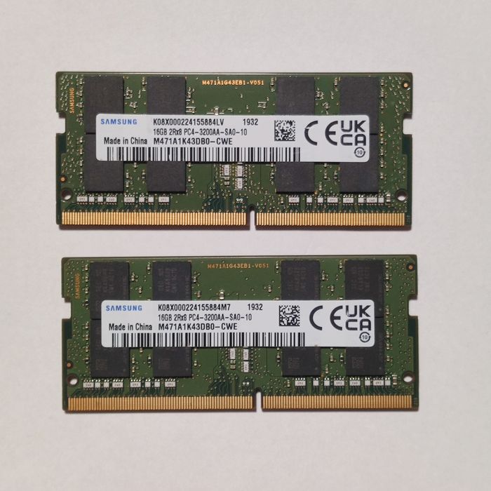 Sodimm DDR4 32gb 3200 Samsung оперативна пам'ять