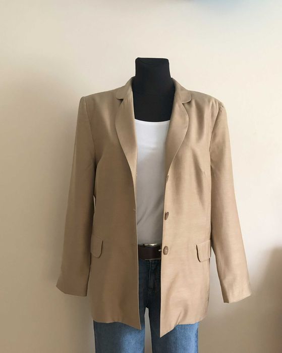 Marynarka vintage z wiskozy oversize Dom Mody Telimena