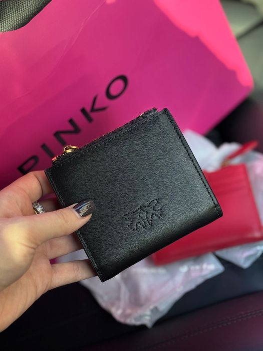 Гаманець кошелек Pinko чорний червоний