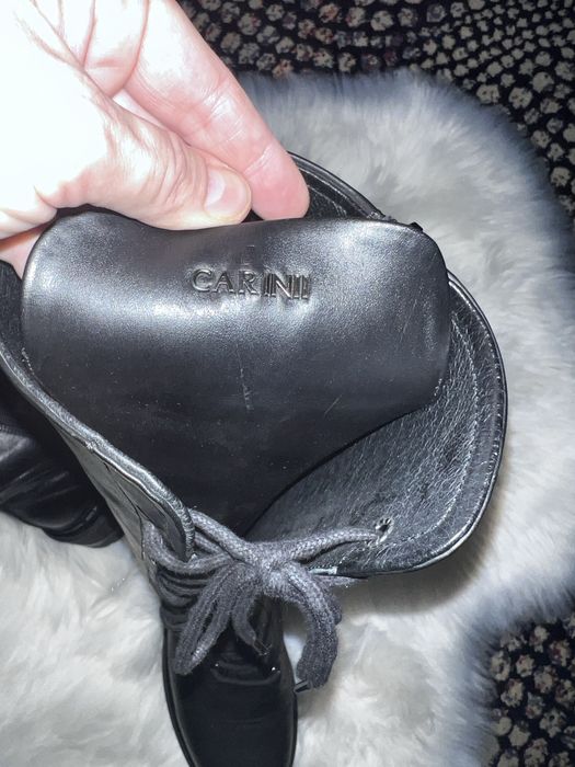 Kozaki Carini r 39 wkł 25,5cm bez ocieplenia skora naturalna z wadą