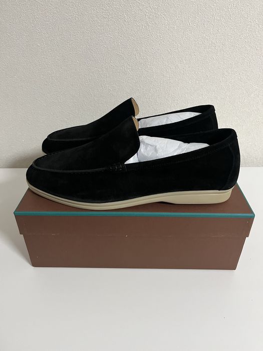 Лоферы Loro Piana Summer Walk Black Suede 46(30cm)