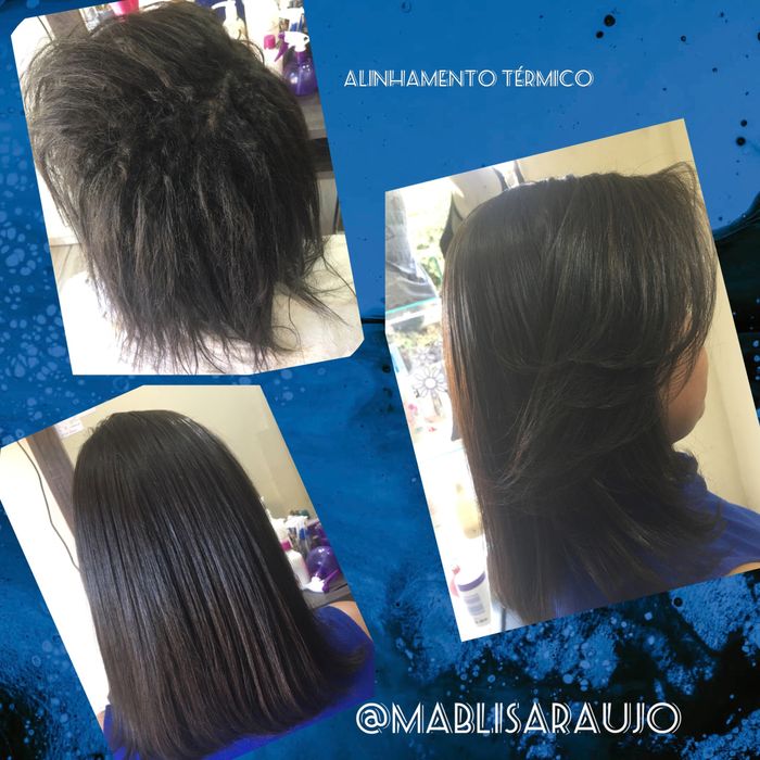 Alisamento brasileiro e corte à domicilio