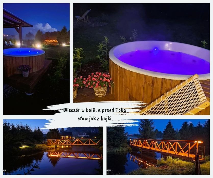 Domek na wynajem Kaszuby, balia, jacuzzi, kajaki. ( Brak terminów  na wakacje !)