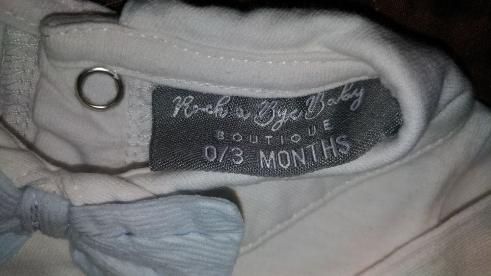 Eleganckie ubranie komplet garnitur do chrztu dla chłopca rozm. 62-68.