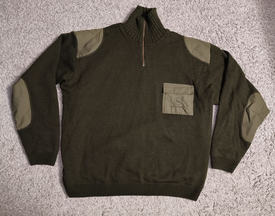 Sweter myśliwski John Deere wędkarski outdoor bushcraft