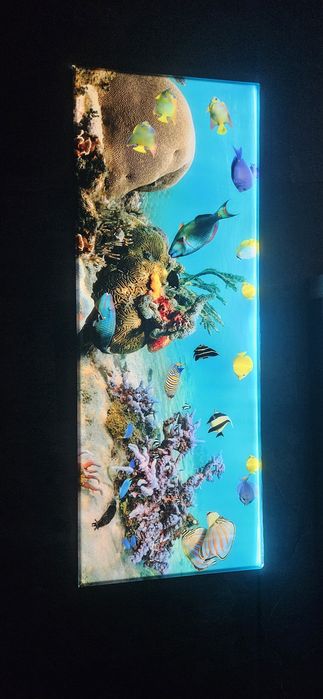 Panel szklany Led 120x45(Imitacja akwarium)