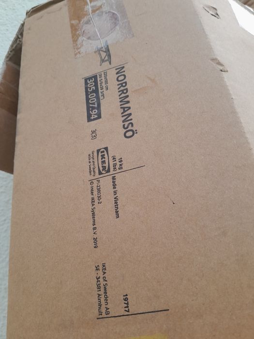 Estrutura de mesa de exterior em acácia, ikea modelo Norrmanso