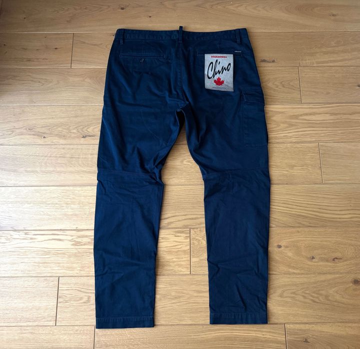 Dsquared2 Męskie Bojówki Sexy Cargo Pants Granatowe 54