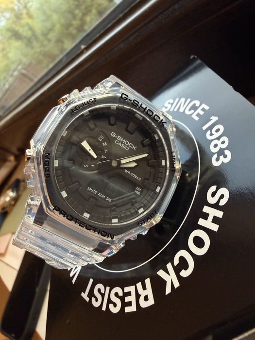 Nowy l zegarek Casio G-Shock GA-2100 transparent