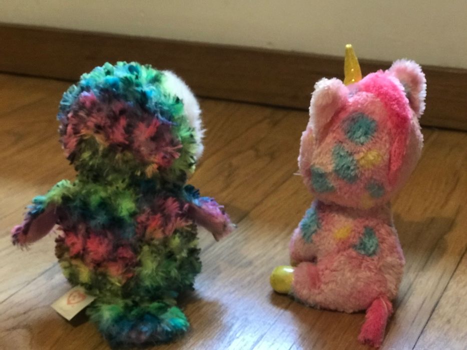 Oportunidade única: Lindos peluches TY Beanie Boos Corujinha Unicórnio