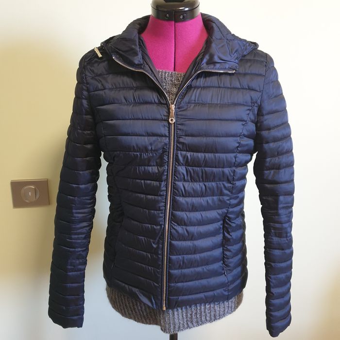 Kurtka puchowa, granatowa Massimo Dutti,  M