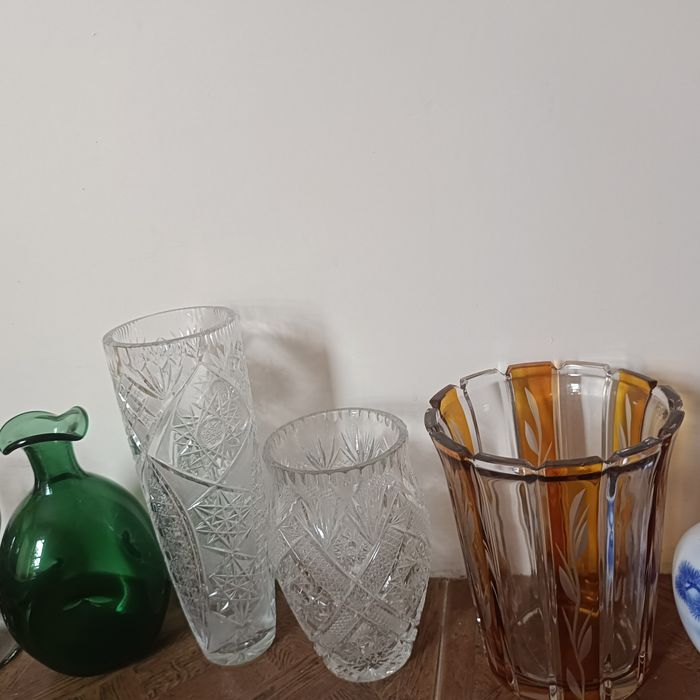 Wazon szklany  popielniczka gratis