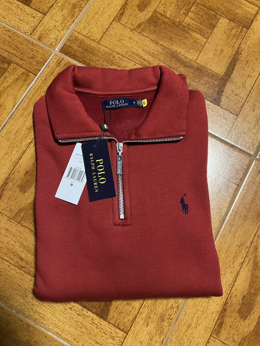 Camisola com fecho bordô da Ralph Lauren - tamanho M