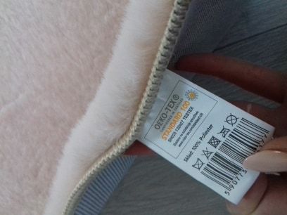 60x110 cm MIĘKKI DYWAN RABBIT KRÓLIK shaggy ivory