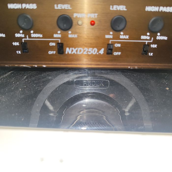 Wzmacniacz samochodowy NXS subwoofer Rōdek skrzynia basowa CAR Audio