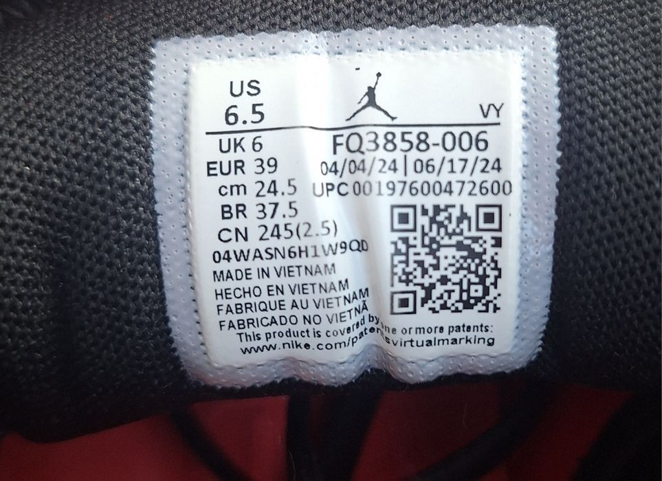 Buty NIKE AIR JORDAN HEIR r. 39-FQ3858-006