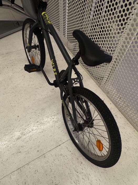 Rower bmx czarno zielony btwin