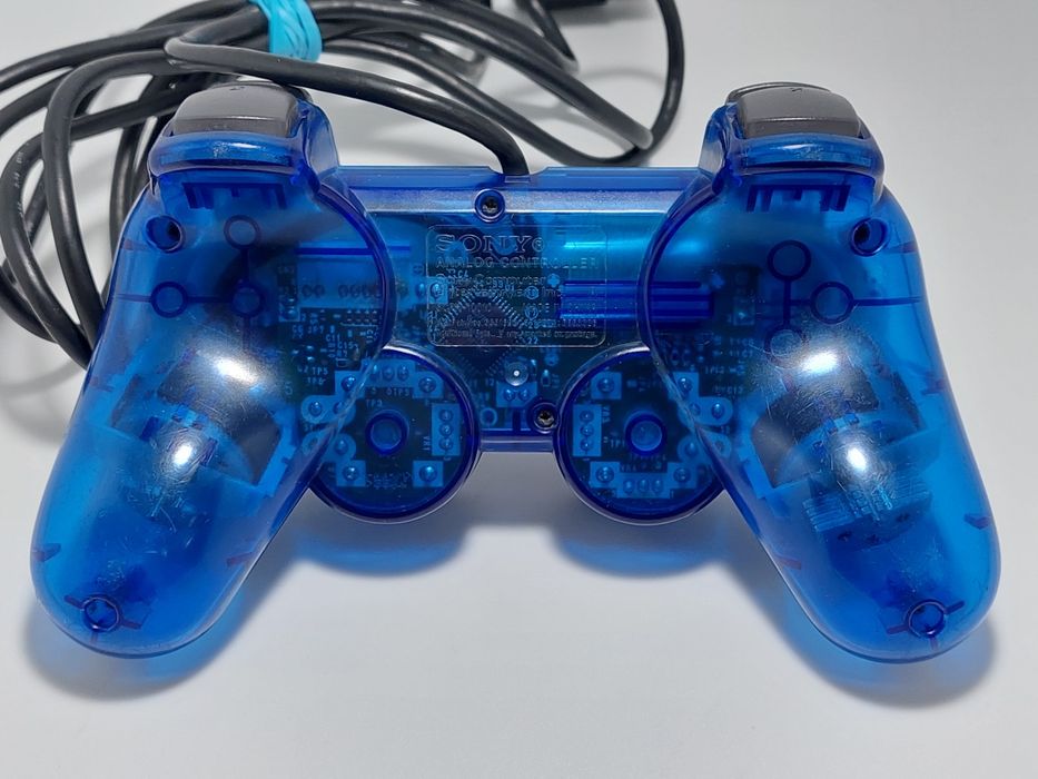 Kontroler pad Sony PS2 niebieski