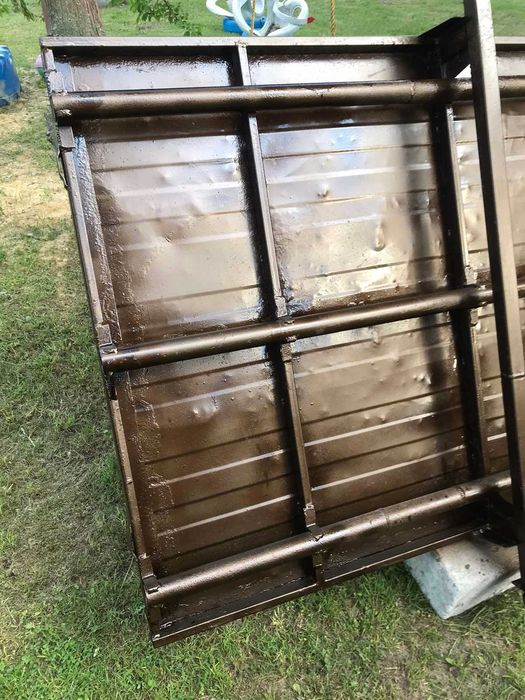 Причіп мотоблока. Причеп на трубі 50мм з сцепкою