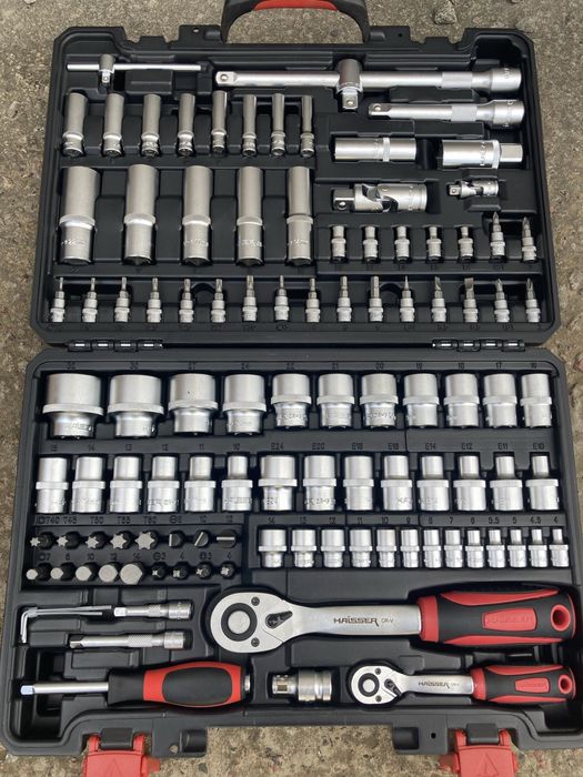 Набір інструментів професійних Haisser 108 одиниць 1/4ʼʼ&1/2ʼʼ
