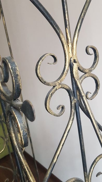 Свадебная, садовая кованная арка чёрного цвета