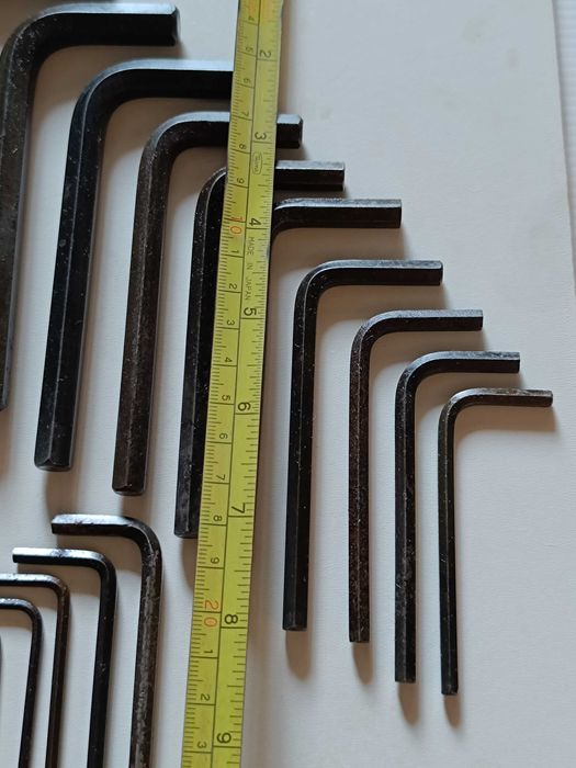 Conjunto de 17 Chaves sextavadas ou Allen