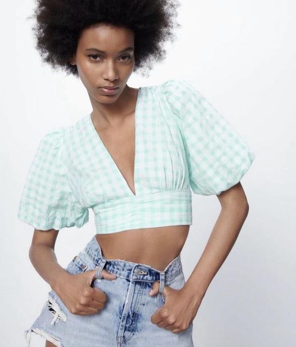 Топ ZARA, бавовна, розмір S