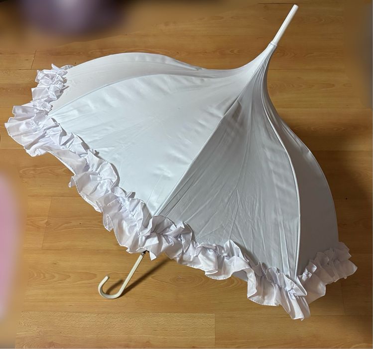 Сонцезахисна біла парасолька зонтик лоліта lolita jsf japan